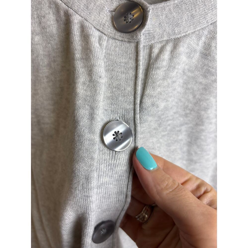 J. Jill Heather Gray Button Button Down Lightweig… - image 3